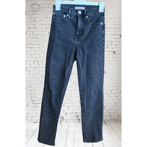 Madewell Classic Straight Jeans  Soft Black Size 23
